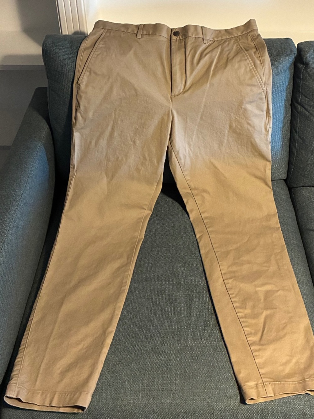 Everlane Men's Tan Chinos - Slim Fit 36 x 32